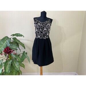 Vivienne Tam 100% silk party dress Women's Size 0 embroidered bodice Whimsigoth